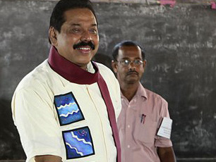 Mahinda Rajapakse, Präsident Sri Lankas