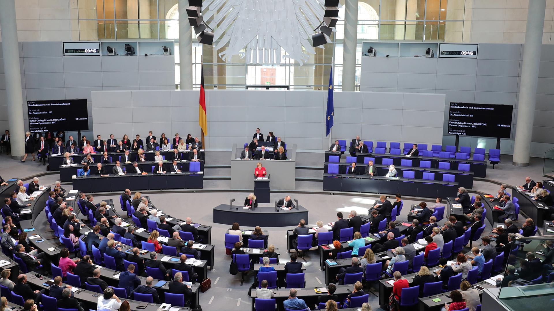 Generaldebatte im Bundestag am 07.09.2016