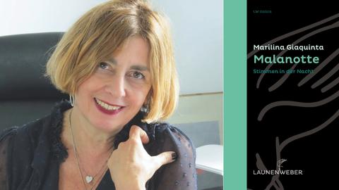 Marilina Giaquinta: "Malanotte" Zu sehen ist das Buchcover und die Autorin