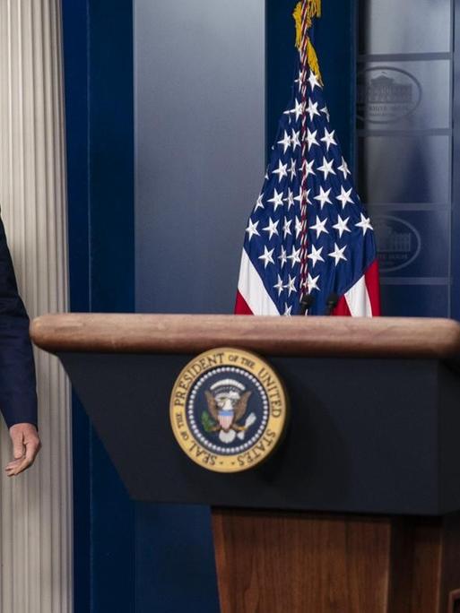 Donald Trump im Presseraum des Weißen Hauses am 5. November 2020