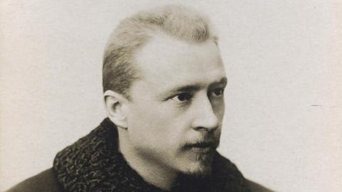 Der österreichische Komponist Hugo Wolf auf einem schwarz-weiß Foto