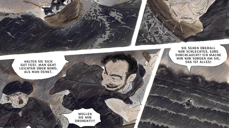 Auszug aus dem Comic "Die Saga von Grimr" von Jérémie Moreau
