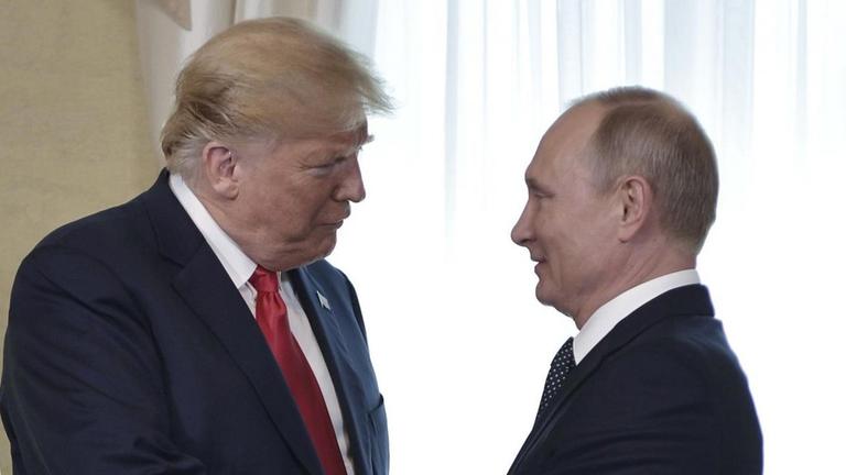 US-Präsident Donald Trump (l.) und der russische Präsident Wladimir Putin 
