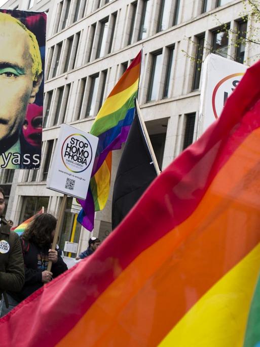 Demonstration gegen Homofeindlichkeit 2017 in Berlin.