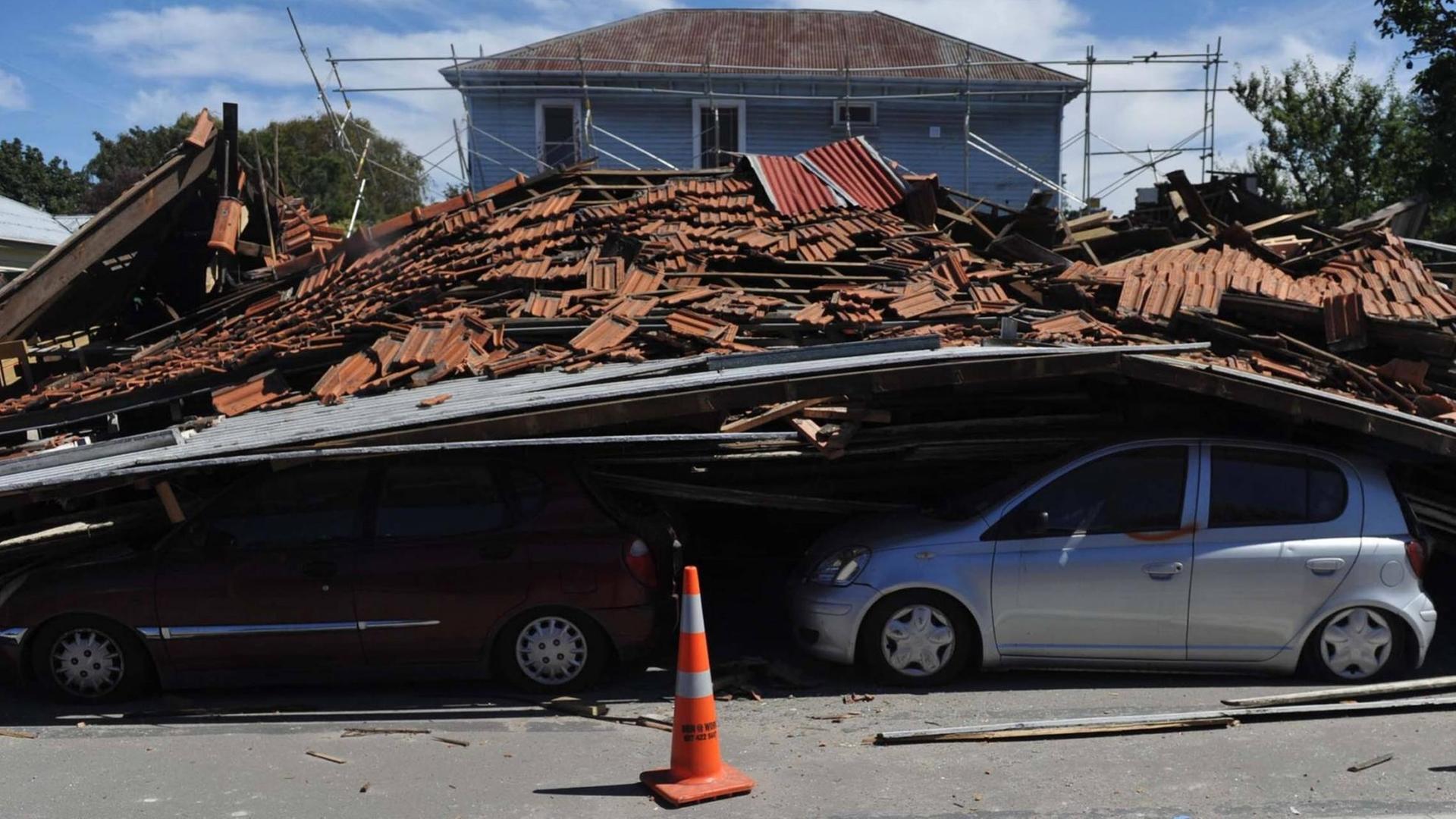 Christchurch wenige Tage nach dem Erdbeben.