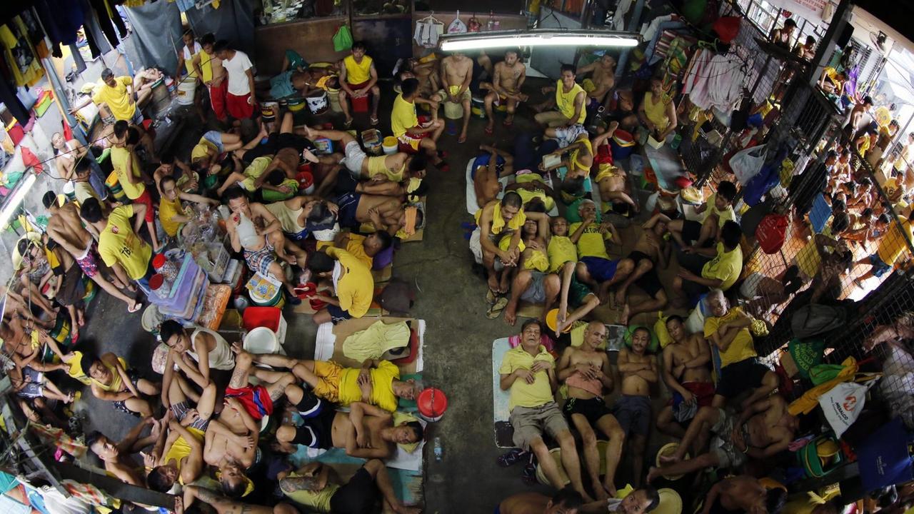 Völlig überfüllt: das Quezon City Jail in Manila