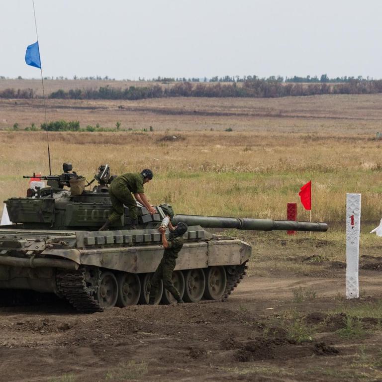 Militärmanöver in der ukrainischen Region Donezk im August 2020