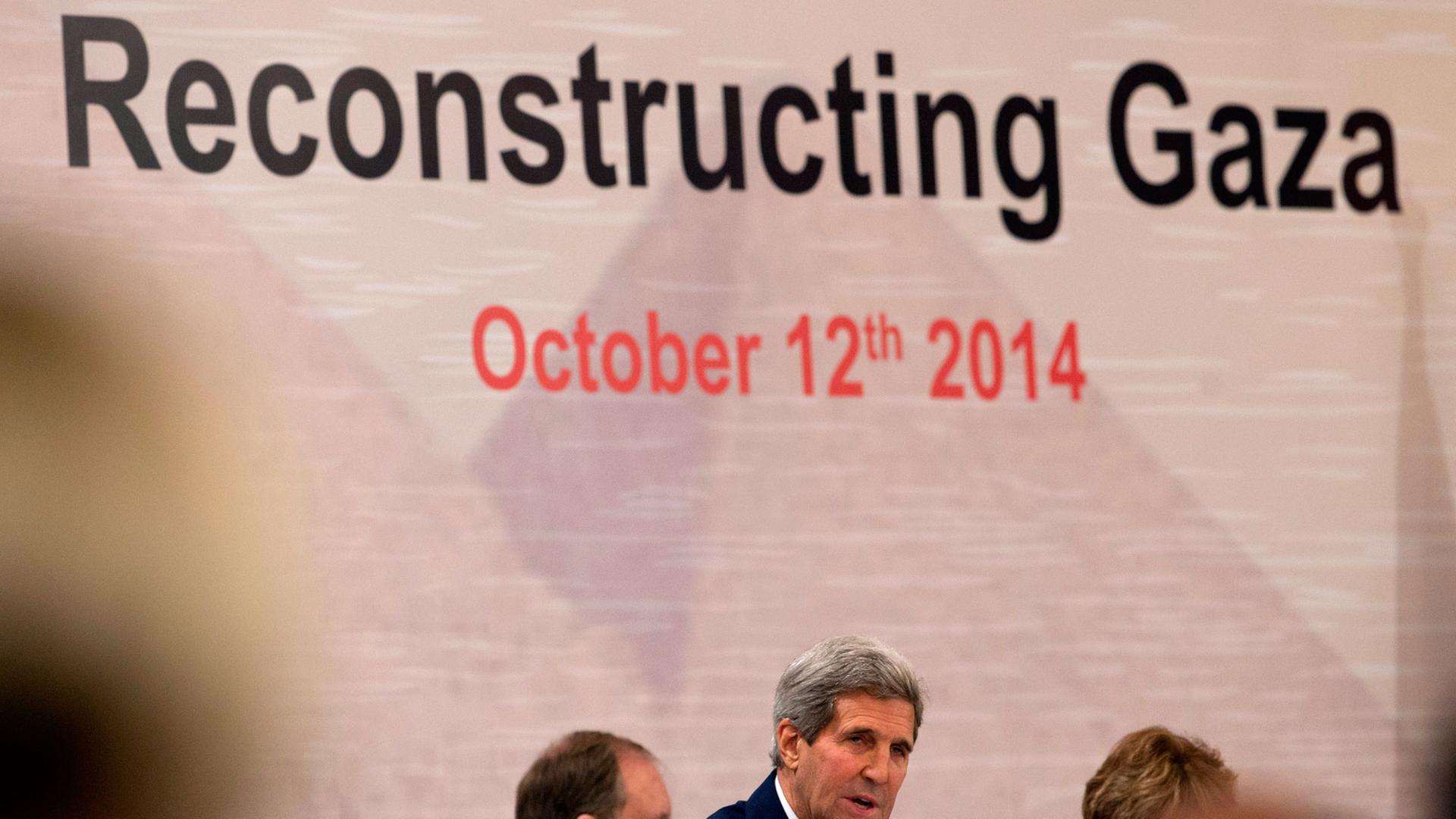 US-Außenminister John Kerry auf der Geberkonferenz in Kairo.