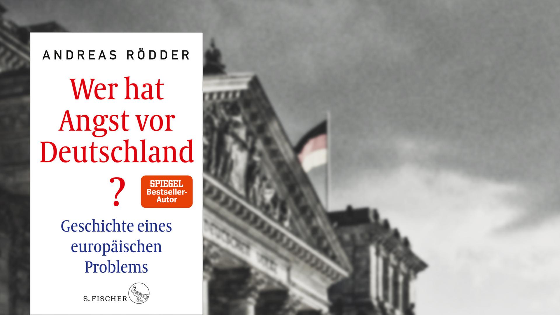 Buchcover, dahinter ein Bild des Reichstages.