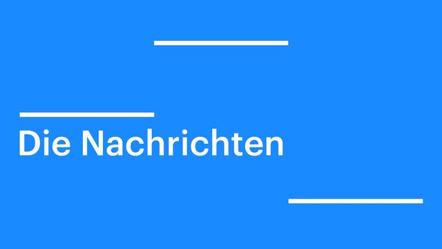 Zu sehen ist mit weißer Schrift auf blauem Hintergrund: "Die Nachrichten".