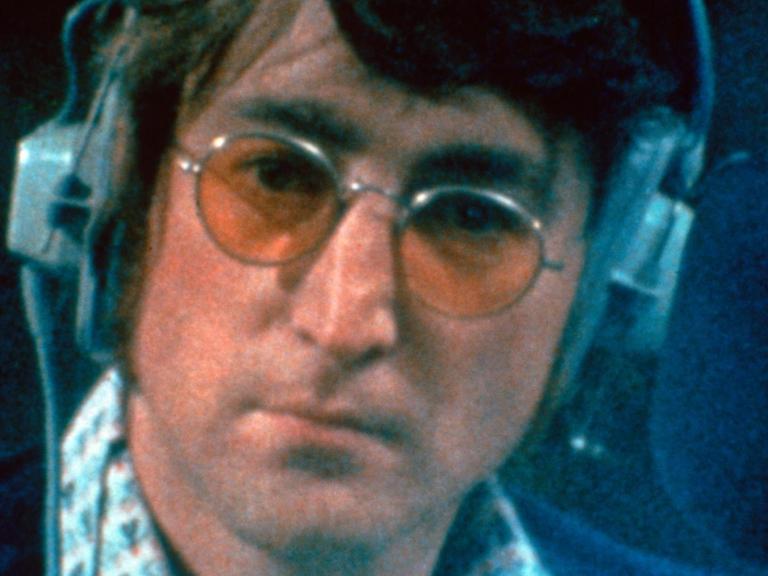 John Lennon 1971 bei der Aufnahme des "Imagine"-Albums