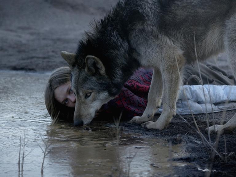 Anna, gespielt von Lilith Stangenberg, nimmt einen Wolf auf - in ihrer Hochhauswohnung