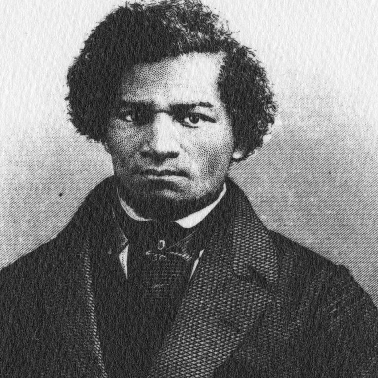 Portrait of Frederick Douglass from frontispiece and title page of his book My Bondage and My Freedom, published in 1856, 1856. From the New York Public Library. PUBLICATIONxINxGERxSUIxAUTxHUNxONLY 1023_05_64798final