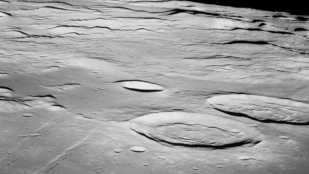 Der Mondkrater Sabine, aufgenommen von der Mannschaft von Apollo 11