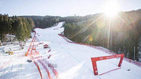 Die Kandahar-Abfahrt in in Garmisch-Partenkirchen
