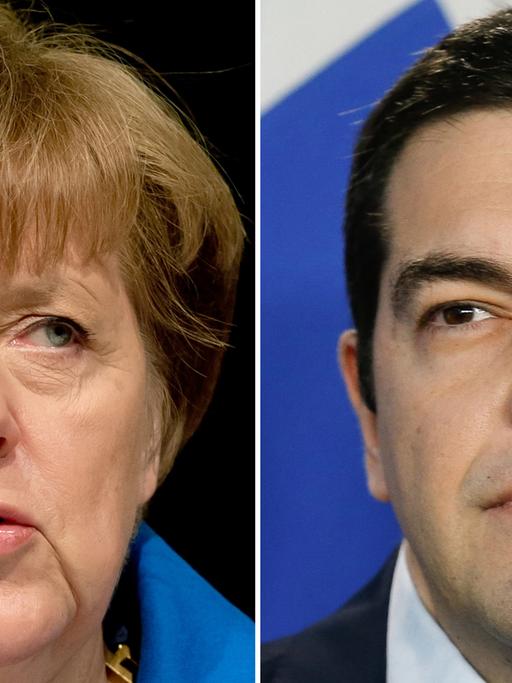 Bundeskanzlerin Angela Merkel und der griechische Regierungschef Alexis Tsipras
