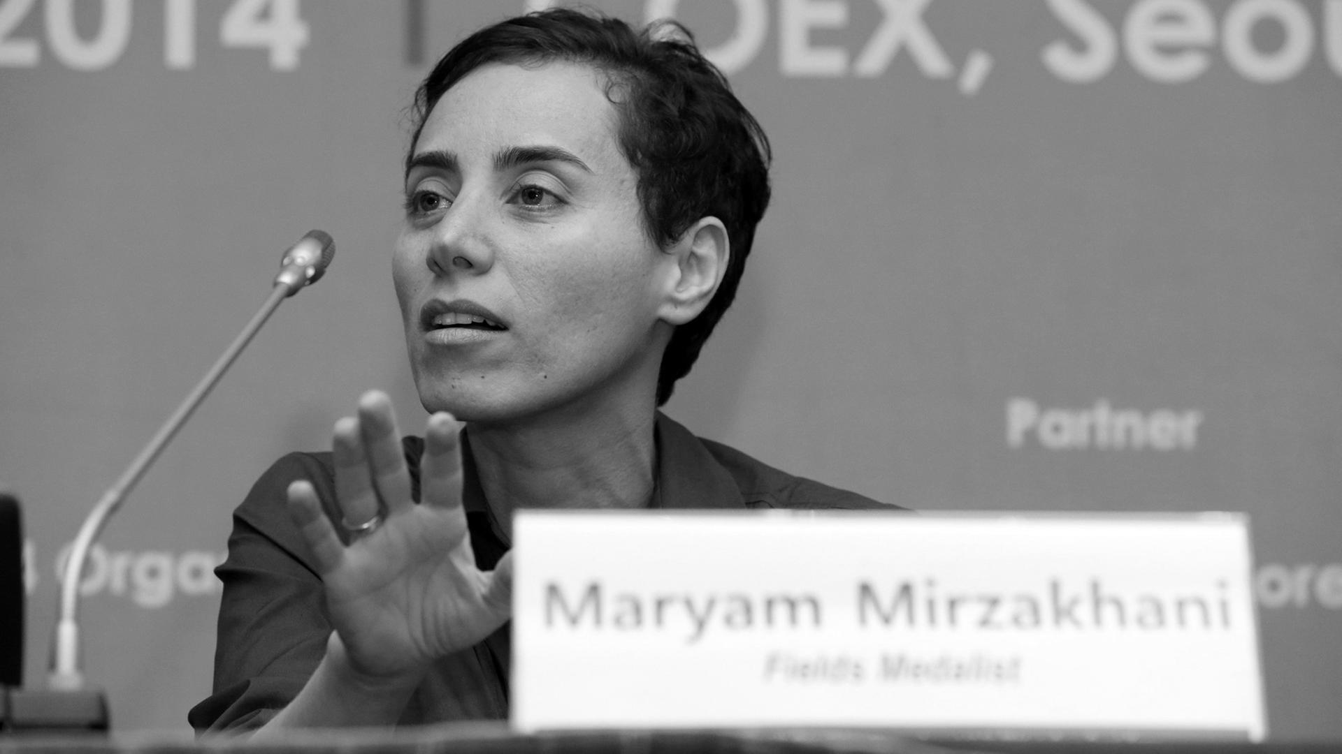 Die Mathematikerin Maryam Mirzakhani in Seoul in dem Land Südkorea.