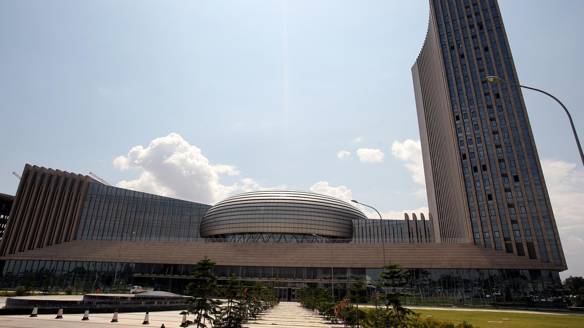 Konferenzgebäude der Afrikanischen Union, aufgenommen am 18.03.2013 in Addis Abeba in Äthiopien.