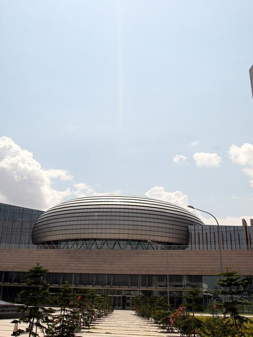 Konferenzgebäude der Afrikanischen Union, aufgenommen am 18.03.2013 in Addis Abeba in Äthiopien.