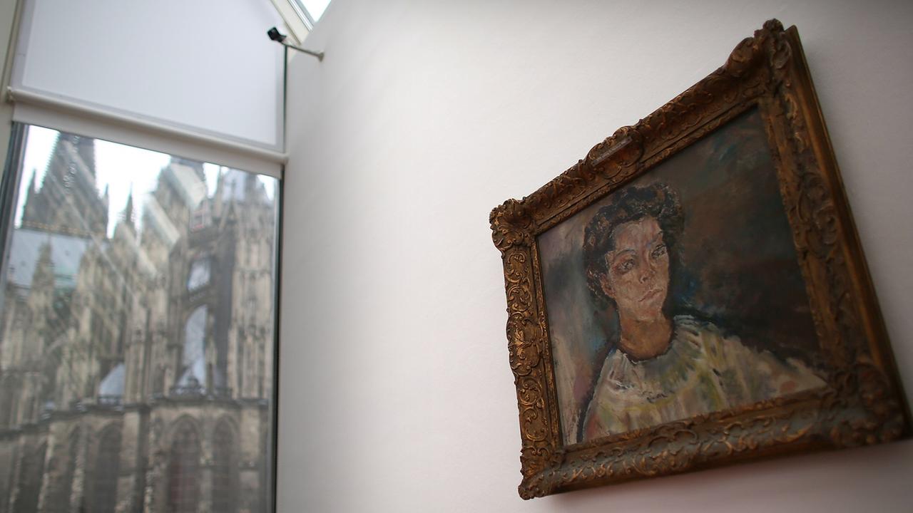 Das Gemälde mit dem Titel «Portrait Tilla Durieux» von Oskar Kokoschka hängt am 09.04.2013 in Köln (Nordrhein-Westfalen) im Museum Ludwig. Die Stadt Köln soll nach dem Willen der beratenden Kommission zur NS-Raubkunst das Bild an die Erben des früheren jü Das Gemälde mit dem Titel «Portrait Tilla Durieux» von Oskar Kokoschka hängt am 09.04.2013 in Köln (Nordrhein-Westfalen) im Museum Ludwig. Die Stadt Köln soll nach dem Willen der beratenden Kommission zur NS-Raubkunst das Bild an die Erben des früheren jü