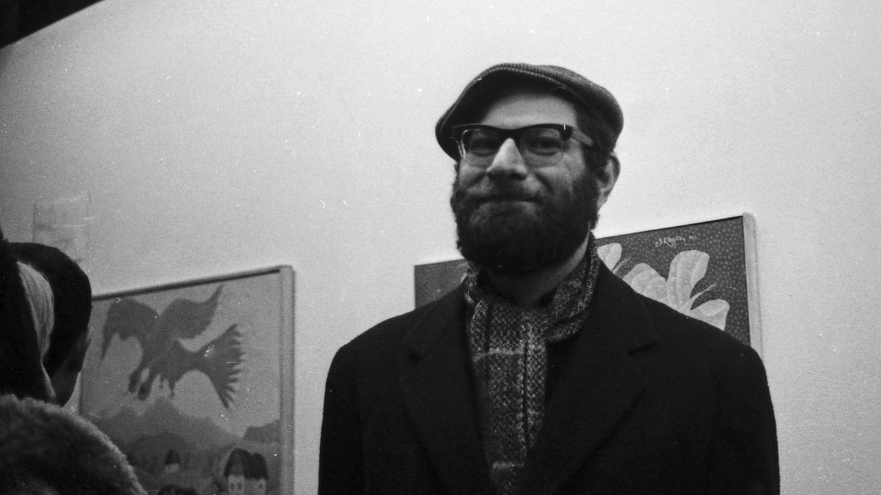 Kunstausstellung Piss In Der argentinisch deutsche Komponist und Regisseur Mauricio Kagel im Jahr 1970