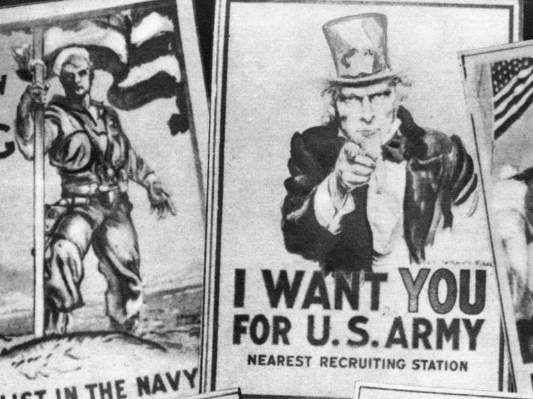 Propaganda-Poster der US-Armee im Ersten Weltkrieg