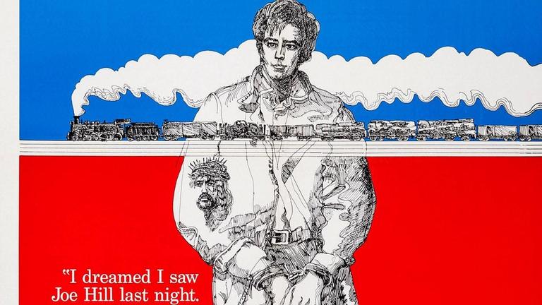 Amerikanisches Filmplakat des Films: The Ballad of Joe Hill aus dem Jahr, 1971. 