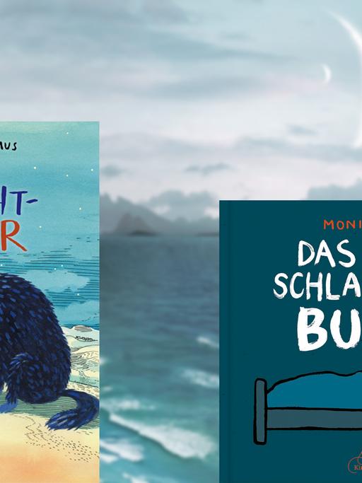 Buchcover: "Das Nacht-Tier" von Jens Rassmus und "Das schlaflose Buch" von Moni Port