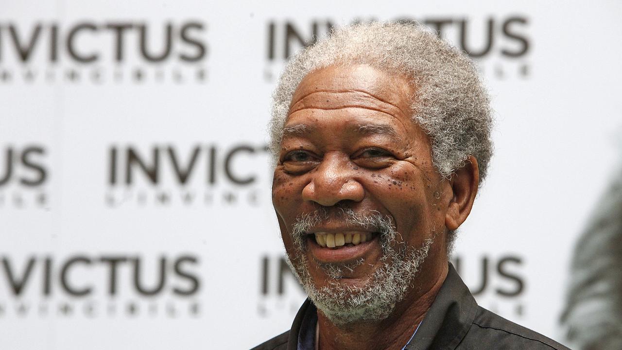 Schauspieler Morgan Freeman bei der Italienpremiere von "Invictus" in Rom.