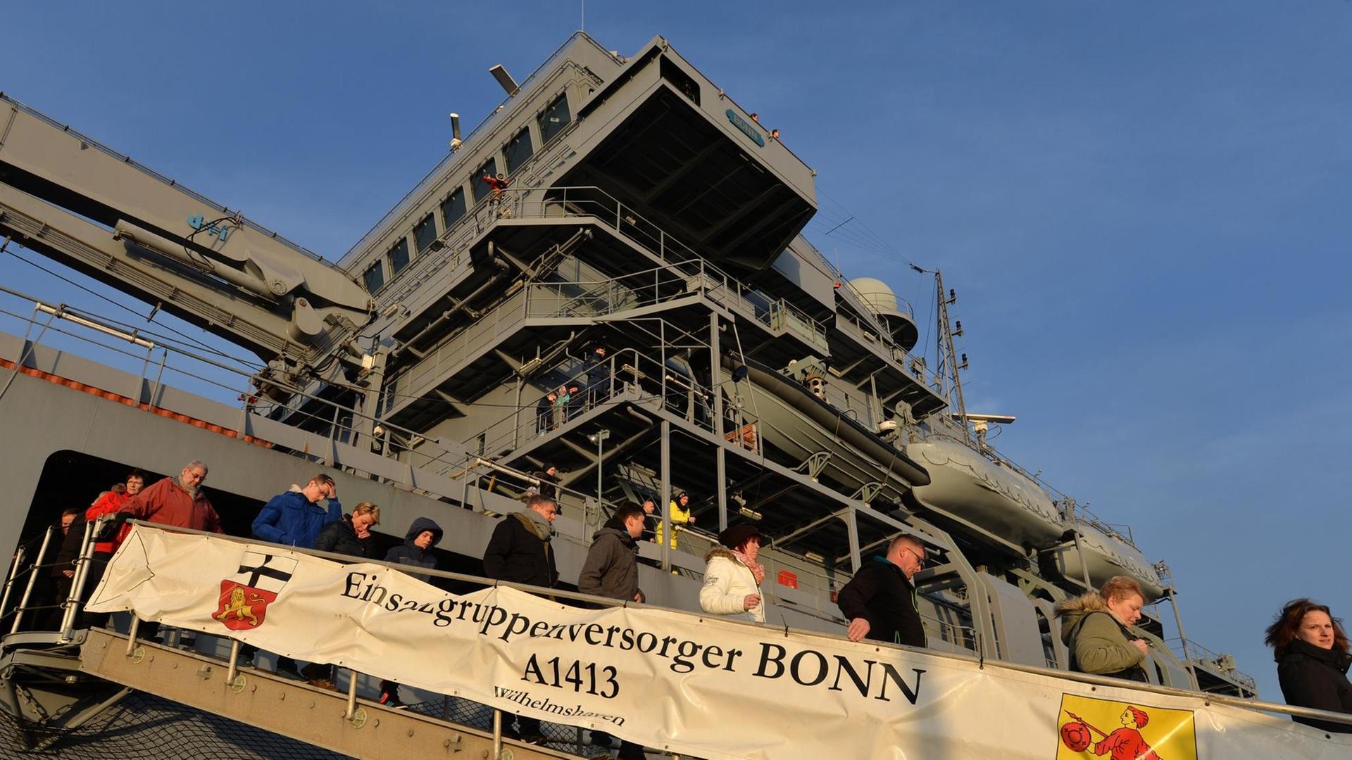 Die deutsche Marine beteiligt sich mit dem Schiff "Bonn" am Nato-Einsatz in der Ägäis.