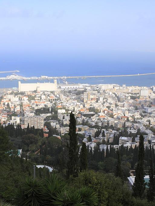Blick auf Haifa, Israel