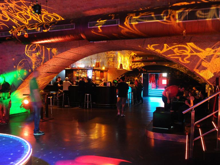 Die Narva Lounge beim Club Matrix in Berlin am Warschauer Platz am U-Bahnhof Warschauer Strasse.