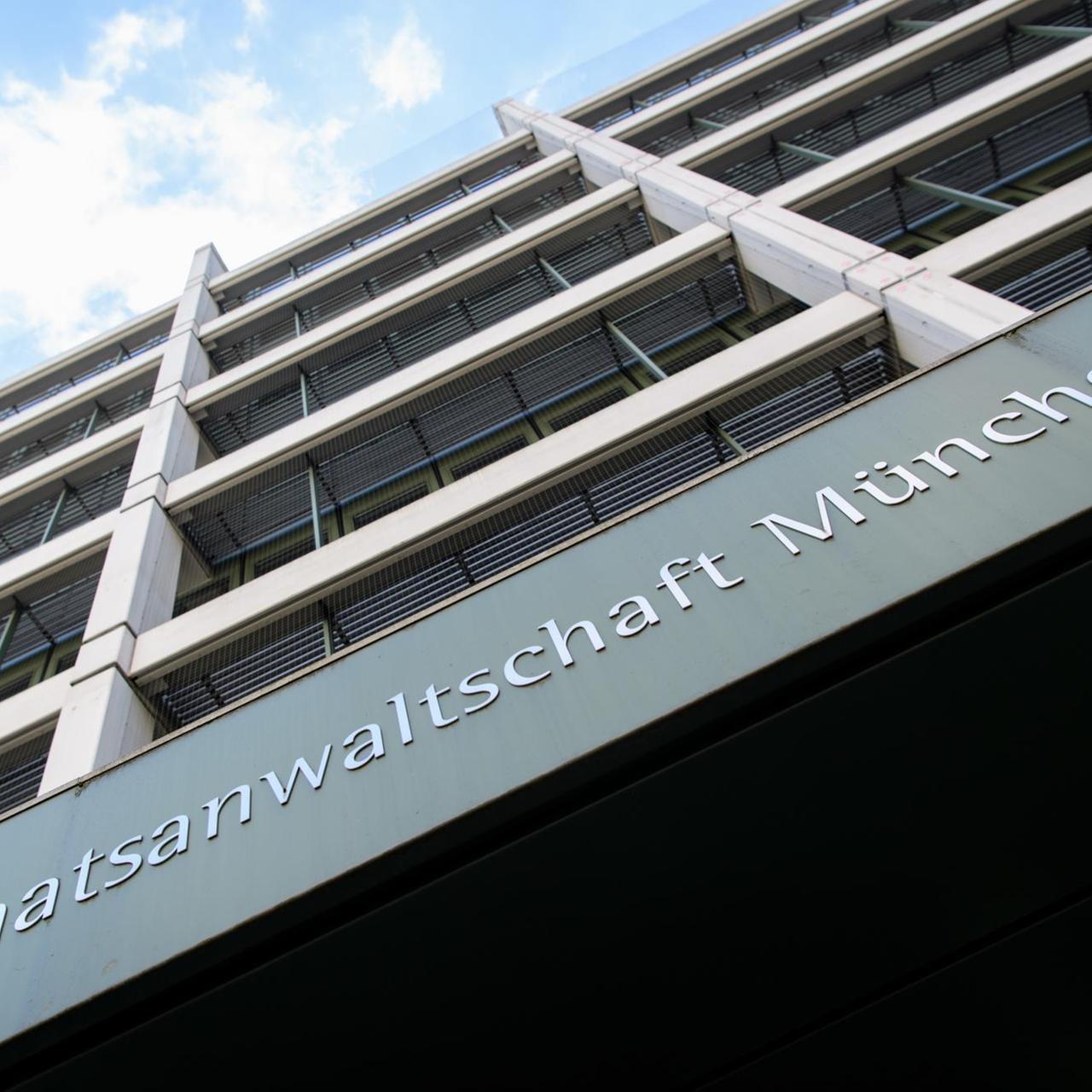 Der Eingang der Staatsanwaltschaft in München.