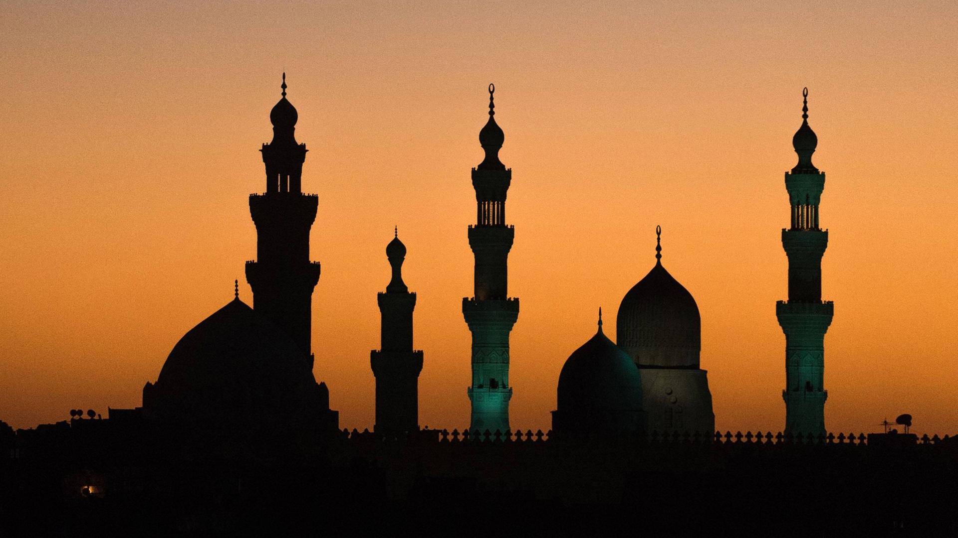 Die Stadt Kairo im Sonnenuntergang.