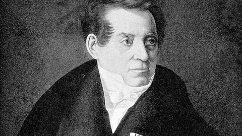 Das zeitgenössische Porträt zeigt den deutschen Schriftsteller, Übersetzer, Sprach- und Literaturwissenschaftler August Wilhelm Schlegel (1767-1845).