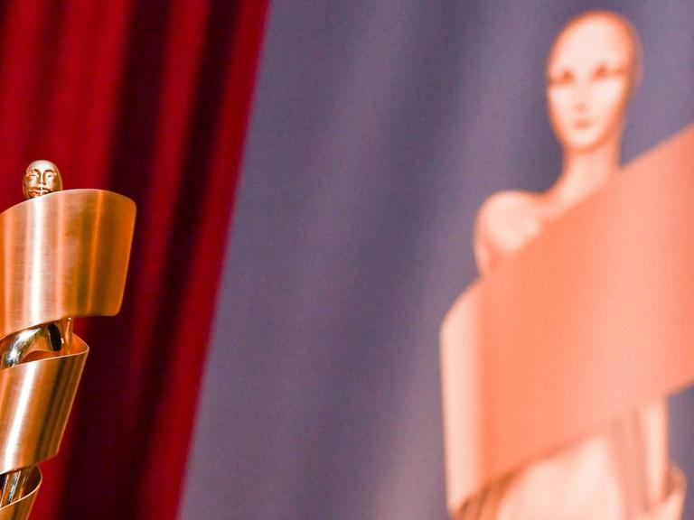 Der Filmpreis Lola bei der Bekanntgabe der Nominierungen für den Deutschen Filmpreis.