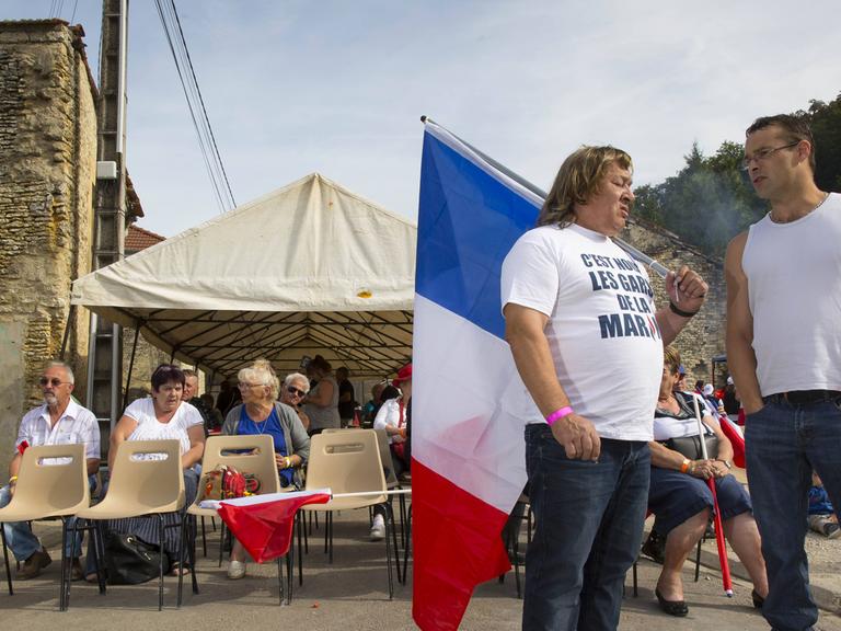 Anhänger von Front-National-Chefin Marine Le Pen.