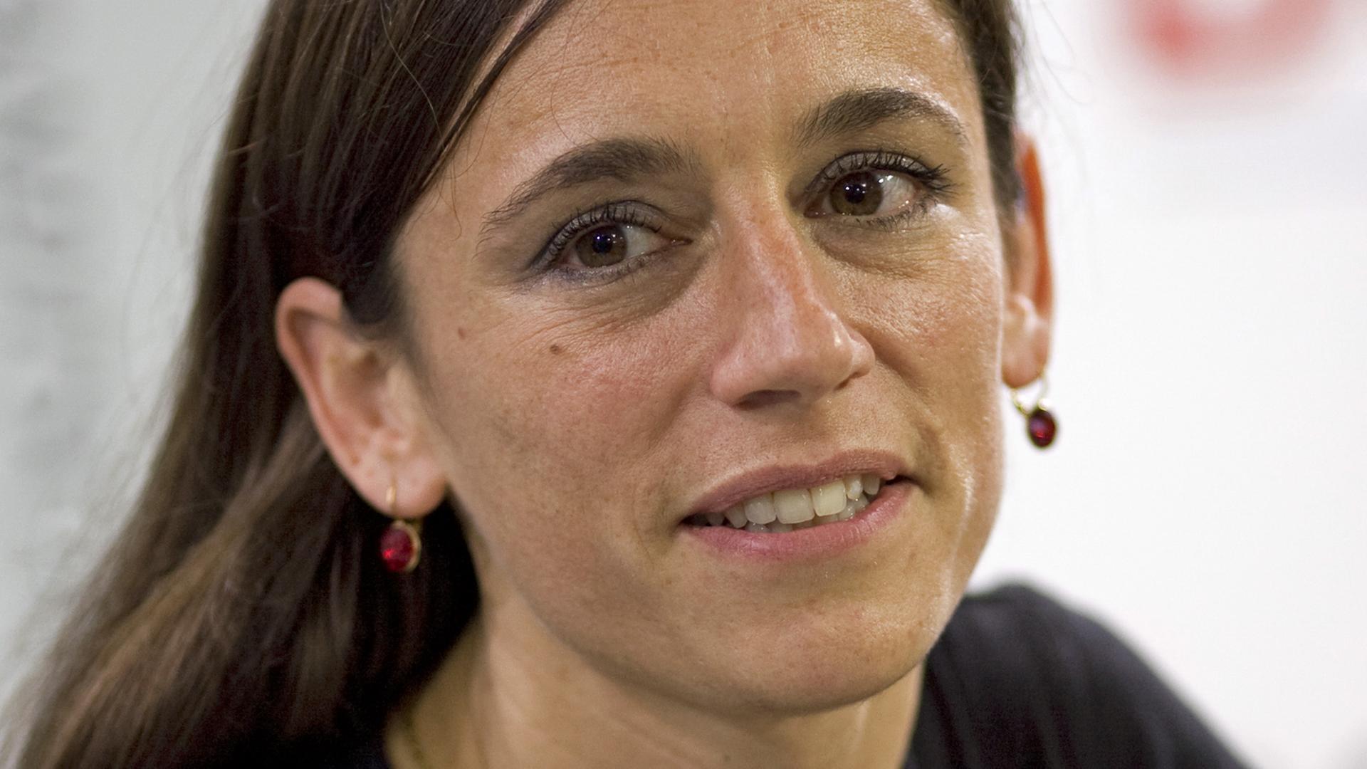 Die Buchautorin María Cecilia Barbetta, aufgenommen 2008 auf der Buchmesse in Frankfurt am Main
