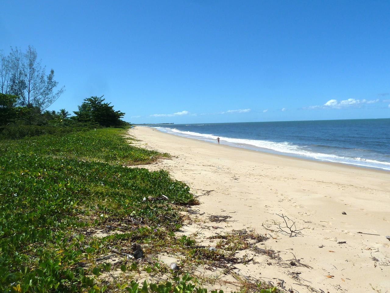 Der Strand vor dem deutschen WM-Quartier in Brasiliens Bundesstaat Bahia.