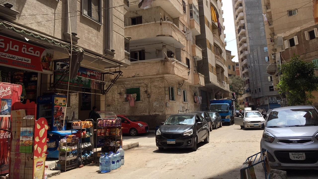 Wohnviertel in Alexandria: Hochhäuser statt Prachtbauten.