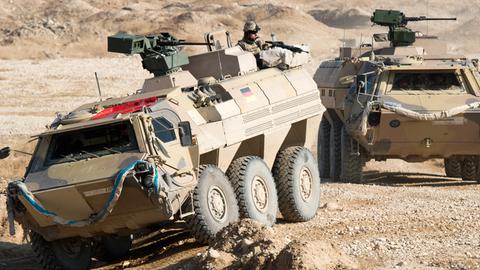 Bundeswehr-Panzer 2013 während einer Übung in Afghanistan.