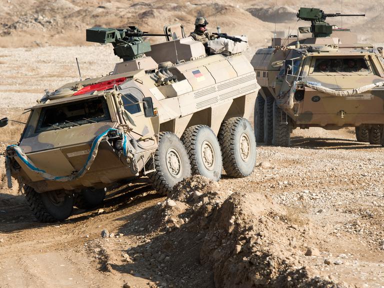 Bundeswehr-Panzer 2013 während einer Übung in Afghanistan.