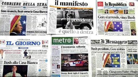 Italienische Zeitungen - derzeit nicht gut zu sprechen auf Deutschland.