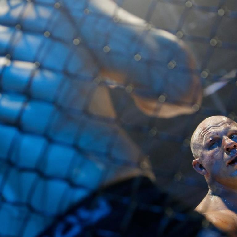 Der MMA-Kämpfer Fedor Emelianenko aus Russland während eines Kampfes.