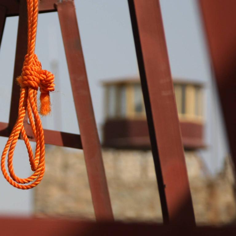 Ein Galgen steht in einem afghanischen Gefängnis 2014 für eine Hinrichtung bereit