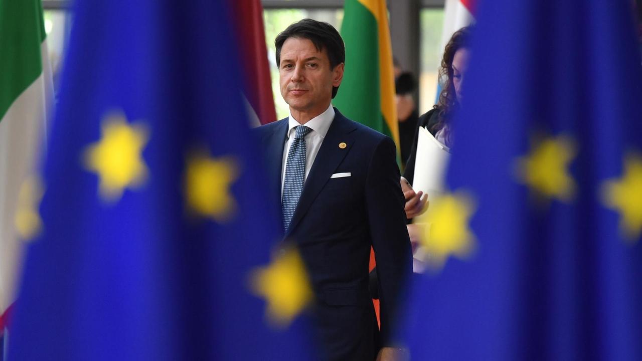 Der italienische Ministerpräsident Giuseppe Conte beim EU-Gipfel in Brüssel