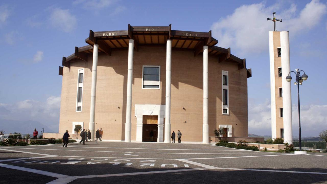 Die Kirche Padre Pio Beato von Renzo Piano in Pietrelcina / Italien.