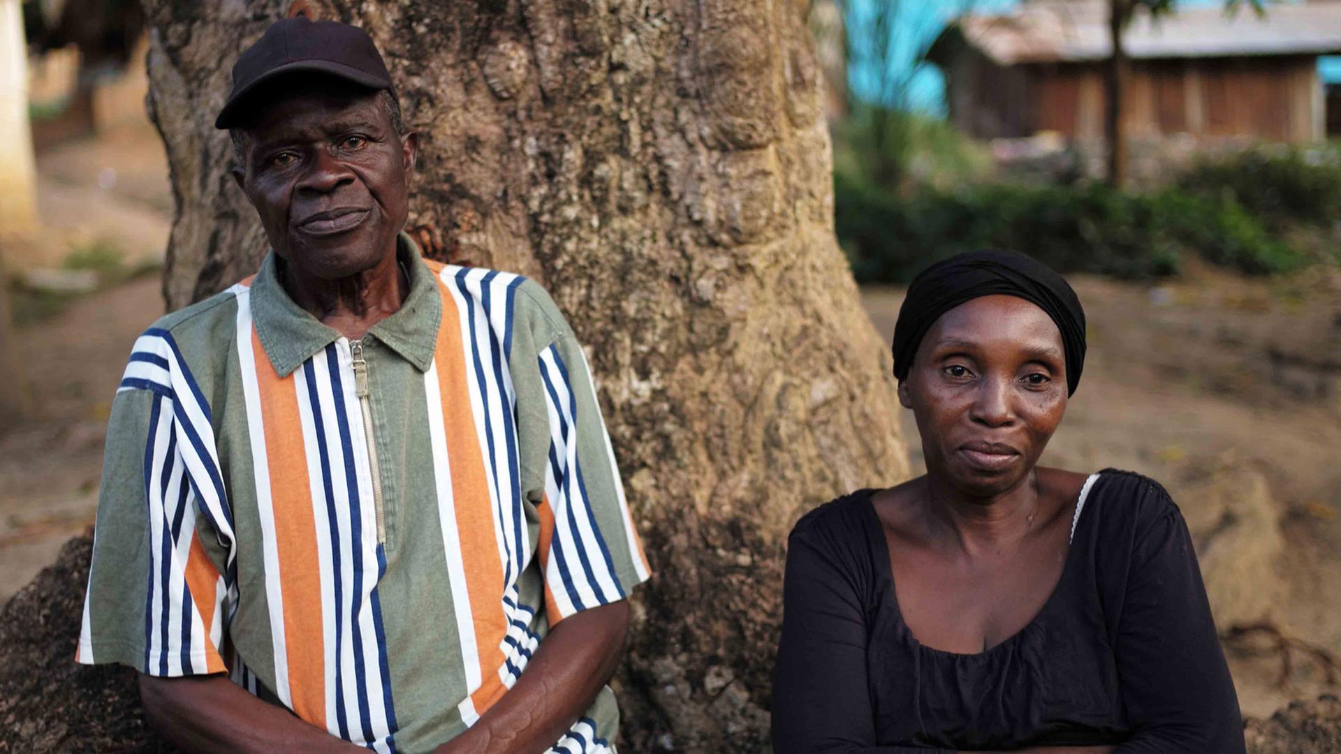 Die Ebola-Überlebende Comfort und ihr Mann, Liberia
