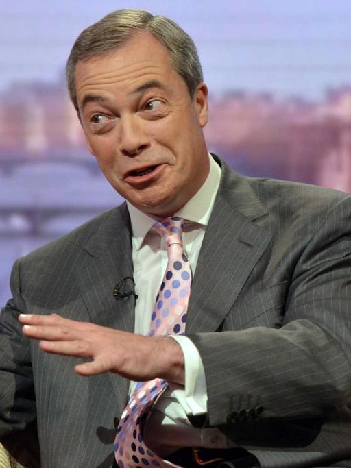 UKIP-Chef Nigel Farage in der Andrew Marr Show.