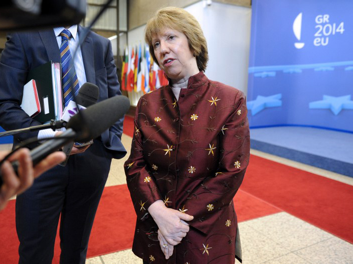 Die EU-Außenbeauftragte Catherine Ashton in Brüssel